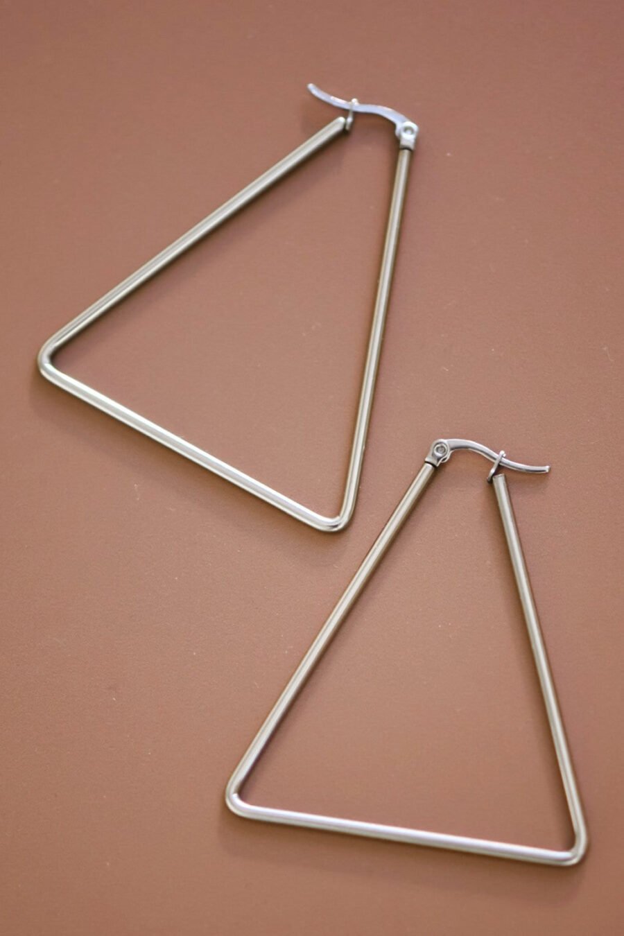 Tarnish-Resistant Waterproof Stainless Steel Hoop Earrings - 7148