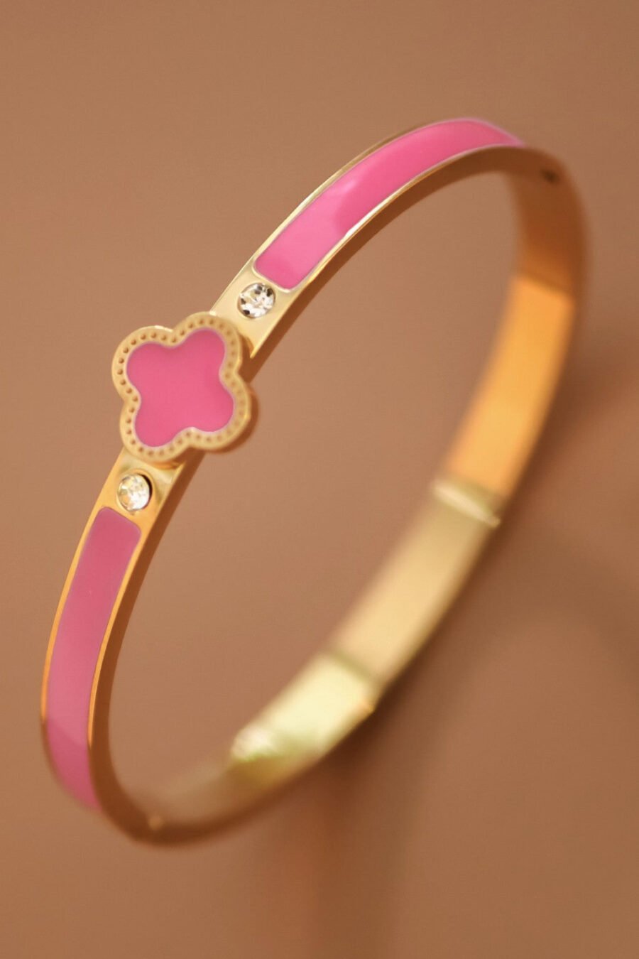 18K Gold Plated Waterproof Stainless Steel Bangle - 7706