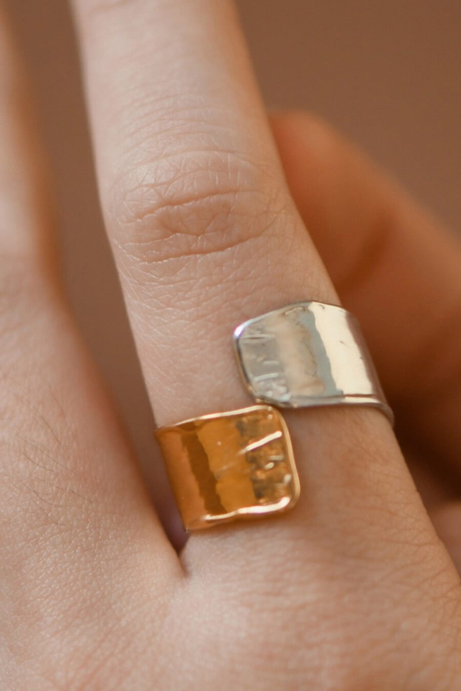 18K Gold Plated Waterproof Stainless Steel Ring - 7928